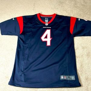 Deshaun Watson #4 Houston Texans Blue Jersey Youth XL NFL Nike On Field